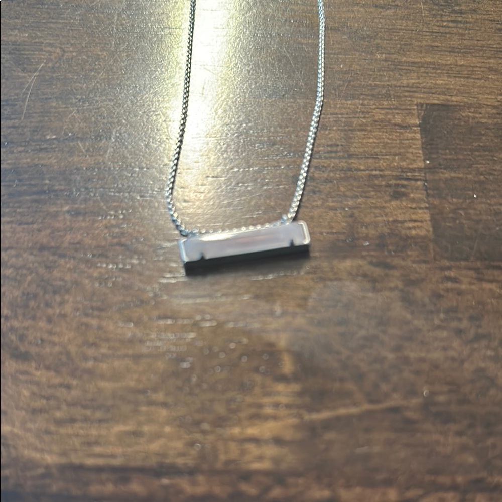Kendra Scott Silver Bar Necklace